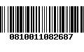 Código de Barras 0810011082687