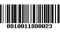 Código de Barras 0810011880023