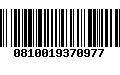 Código de Barras 0810019370977