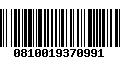 Código de Barras 0810019370991