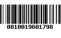 Código de Barras 0810019601798