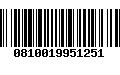 Código de Barras 0810019951251