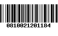 Código de Barras 0810021201184