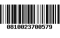 Código de Barras 0810023700579