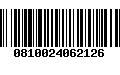 Código de Barras 0810024062126