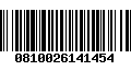 Código de Barras 0810026141454