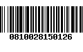 Código de Barras 0810028150126