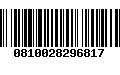 Código de Barras 0810028296817