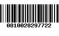 Código de Barras 0810028297722
