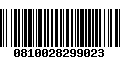 Código de Barras 0810028299023