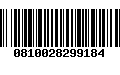 Código de Barras 0810028299184