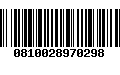 Código de Barras 0810028970298