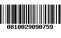 Código de Barras 0810029090759