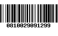 Código de Barras 0810029091299