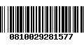 Código de Barras 0810029281577