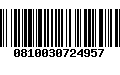 Código de Barras 0810030724957