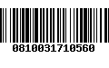 Código de Barras 0810031710560