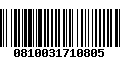 Código de Barras 0810031710805