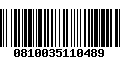 Código de Barras 0810035110489