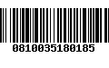 Código de Barras 0810035180185