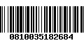 Código de Barras 0810035182684