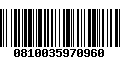 Código de Barras 0810035970960