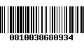 Código de Barras 0810038680934