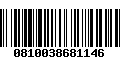 Código de Barras 0810038681146