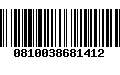 Código de Barras 0810038681412