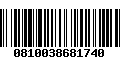 Código de Barras 0810038681740