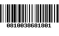 Código de Barras 0810038681801