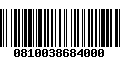 Código de Barras 0810038684000