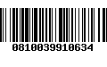 Código de Barras 0810039910634