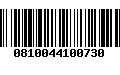 Código de Barras 0810044100730