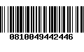 Código de Barras 0810049442446