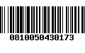 Código de Barras 0810050430173