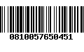 Código de Barras 0810057650451