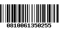 Código de Barras 0810061350255