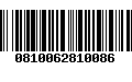 Código de Barras 0810062810086