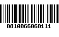 Código de Barras 0810066060111