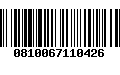 Código de Barras 0810067110426