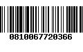 Código de Barras 0810067720366