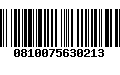 Código de Barras 0810075630213