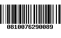 Código de Barras 0810076290089