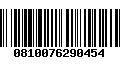 Código de Barras 0810076290454