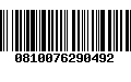 Código de Barras 0810076290492