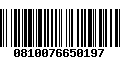 Código de Barras 0810076650197