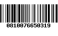 Código de Barras 0810076650319