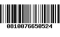 Código de Barras 0810076650524