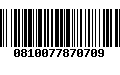 Código de Barras 0810077870709